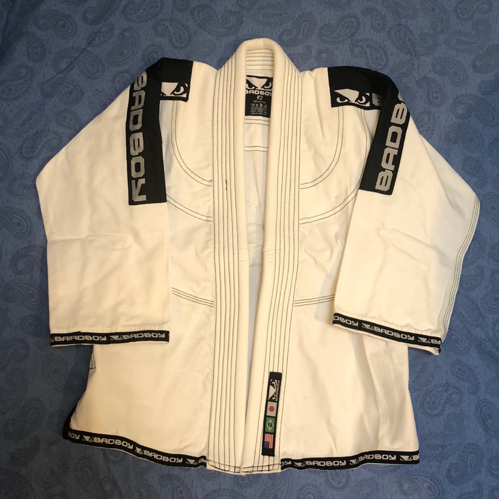 Bad Boy Gi Set Kids NWT, Size K-2, White